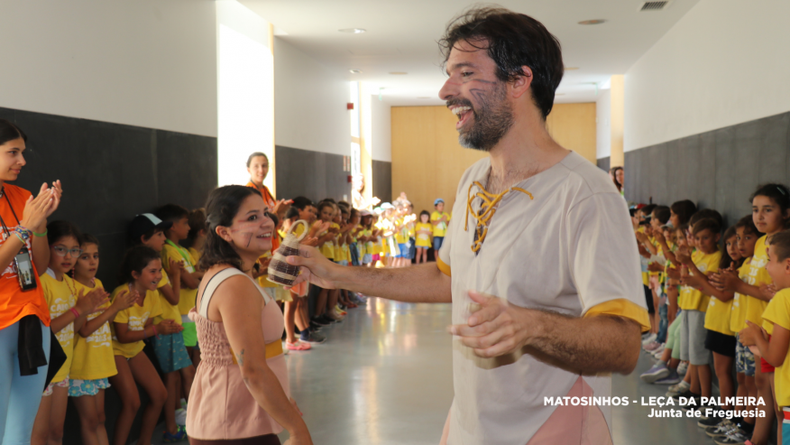 Narracao teatral no Campo de Ferias de Verao