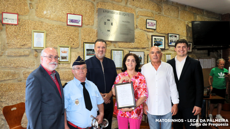 Junta de Freguesia marca presença no 55.º aniversário da “A Portuguesa de Leça FC”