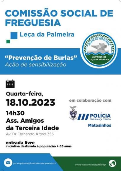 Comissao Social de Freguesia Leca da Palmeira - Prevencao de burlas