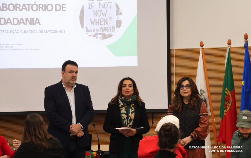 CCD Vitor Oliveira recebe a primeira oficina colaborativa do Laboratorio de Cidadania pela Transicao Climatica de Matosinhos.